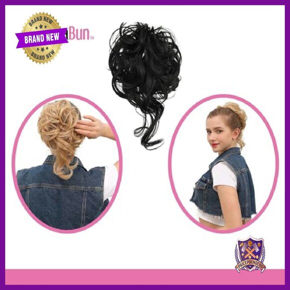 Messy Bun Hair Piece Scrunchie Adds Volume Washable Reusable main image 6
